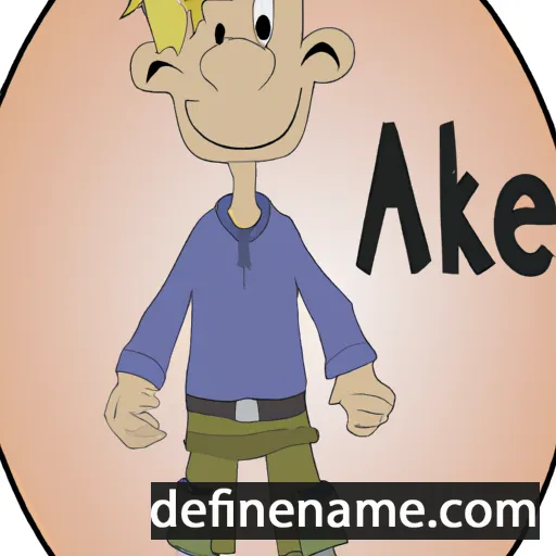 cartoon of the name Aake