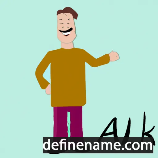 cartoon of the name Aalik