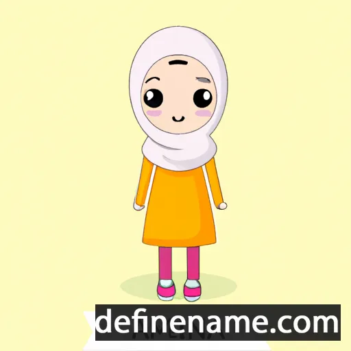 cartoon of the name Aamiina