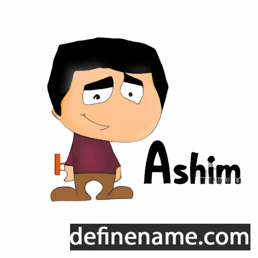 cartoon of the name Aamish