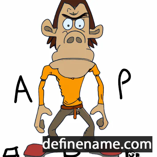 cartoon of the name Aape