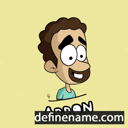 cartoon of the name Aaroun