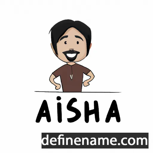 cartoon of the name Aashiq