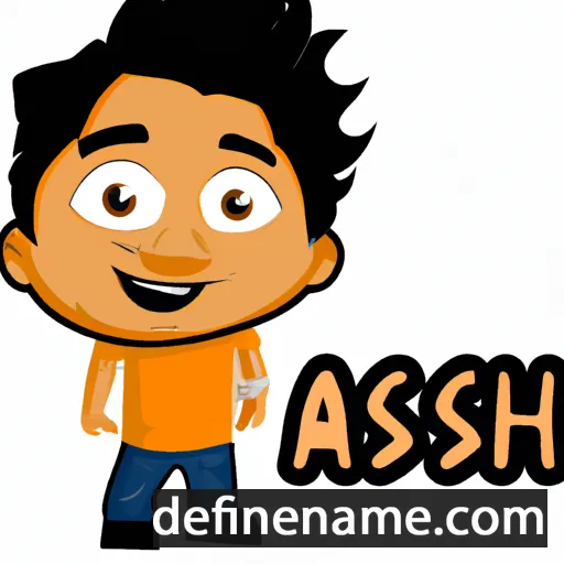 cartoon of the name Aashis