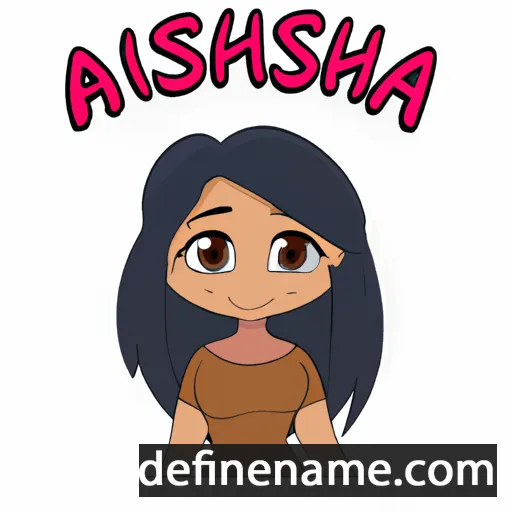 cartoon of the name Aashiya