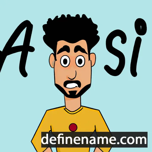 cartoon of the name Aasif