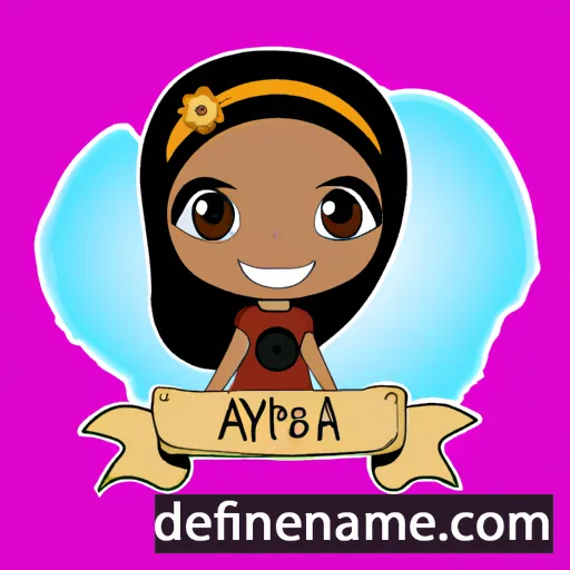 cartoon of the name Aasiyah