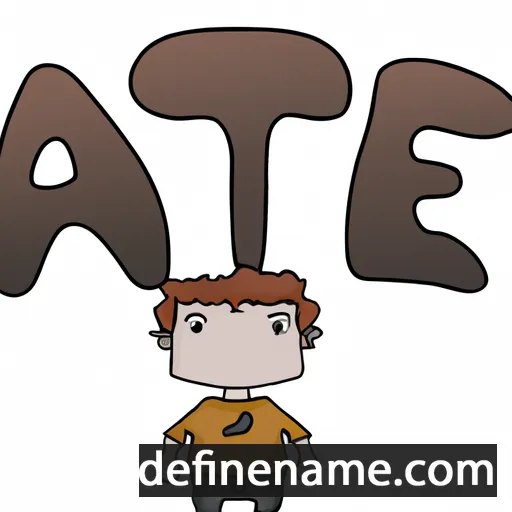 cartoon of the name Aate