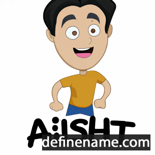 cartoon of the name Aatish