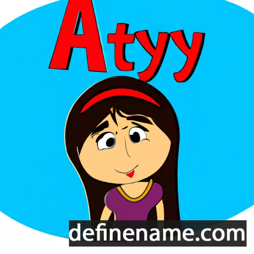 cartoon of the name Aayat