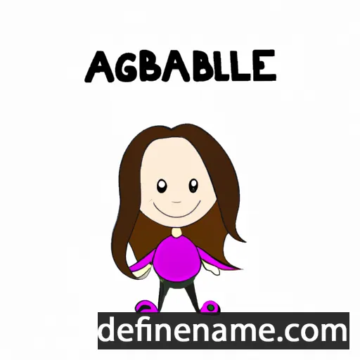 cartoon of the name Abagail