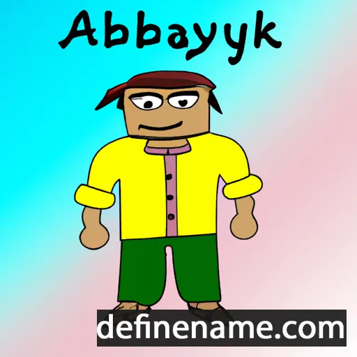 cartoon of the name Abakhay