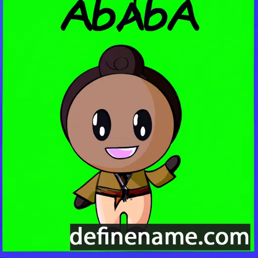 cartoon of the name Abasa