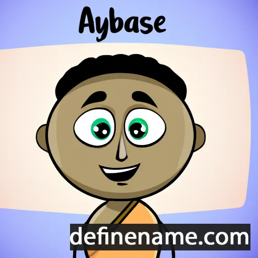 cartoon of the name Abaynesh