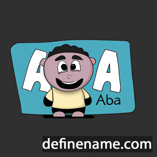 cartoon of the name Abba