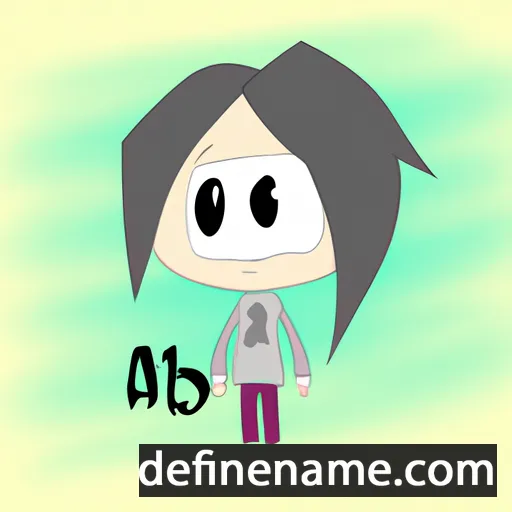 cartoon of the name Abbi