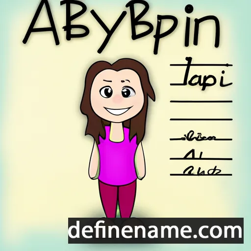 cartoon of the name Abbilyn