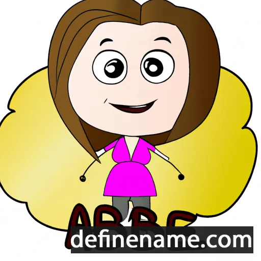 cartoon of the name Abbye