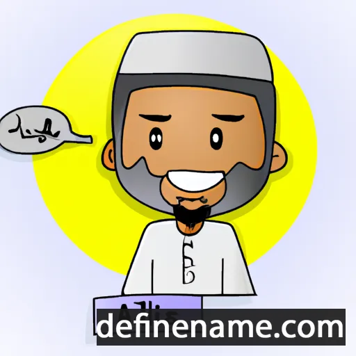 cartoon of the name Abd al-Hafiz