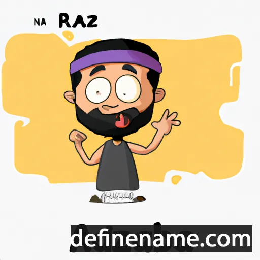 cartoon of the name Abd al-Razzaq