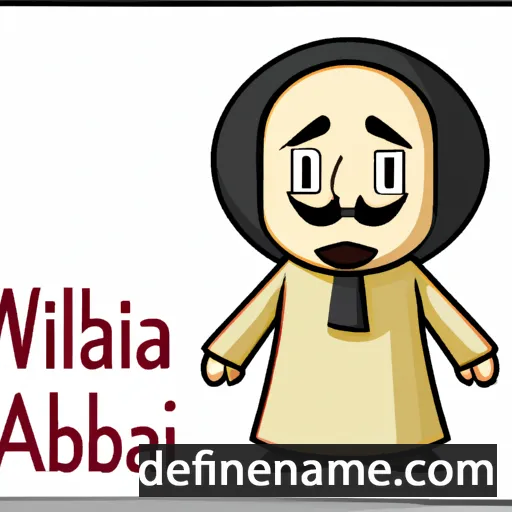 cartoon of the name Abd al-Wahhab