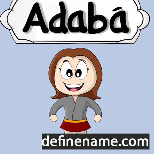 cartoon of the name Abda