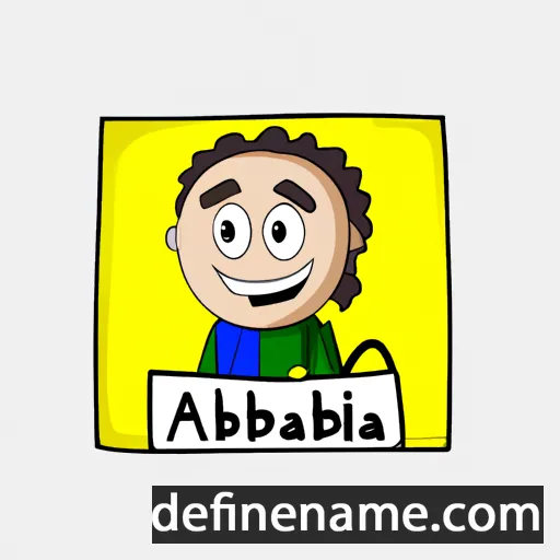 cartoon of the name Abdallah