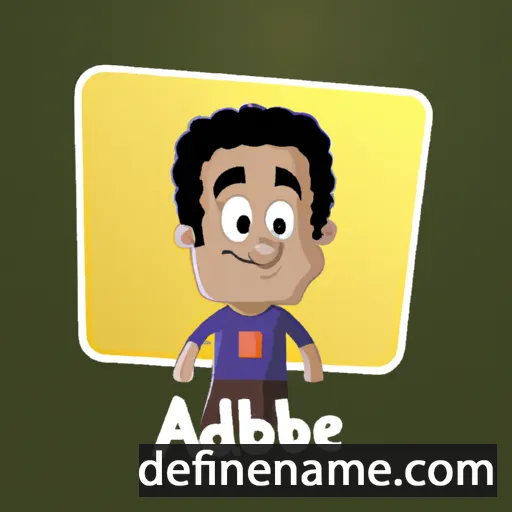 cartoon of the name Abdel