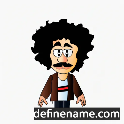 cartoon of the name Abdelfattah