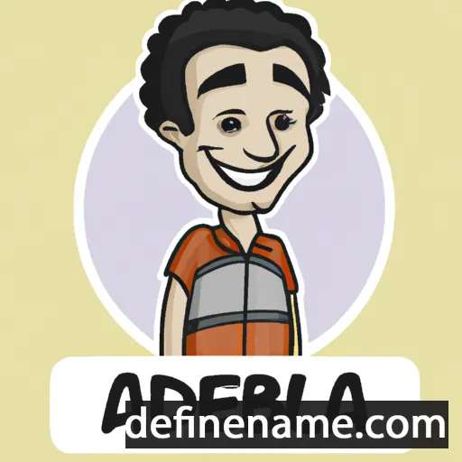 cartoon of the name Abdelilah