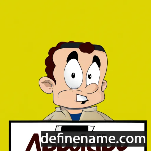 cartoon of the name Abdelouahed