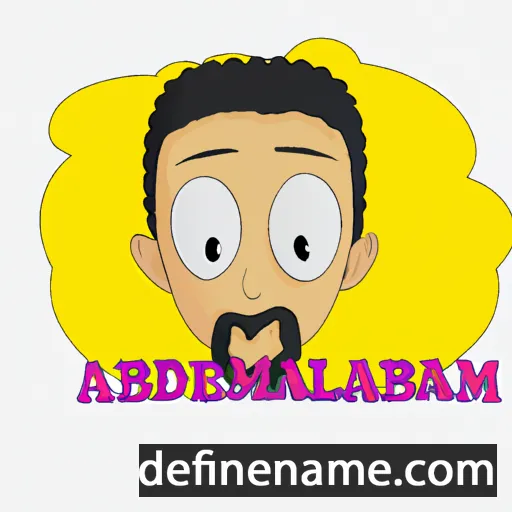 cartoon of the name Abdelrahman