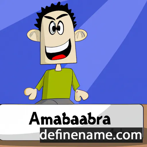 cartoon of the name Abderrahman