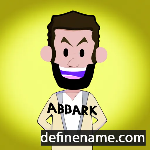 cartoon of the name Abderrazak