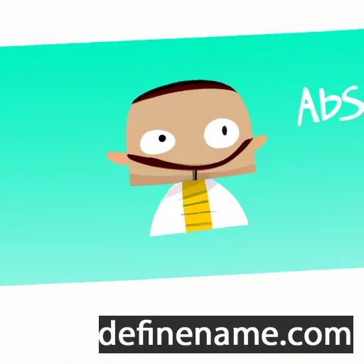 cartoon of the name Abdiás