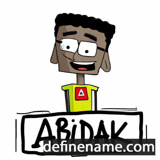 cartoon of the name Abdirizak