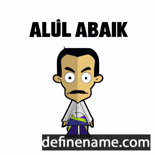 cartoon of the name Abdul Razak