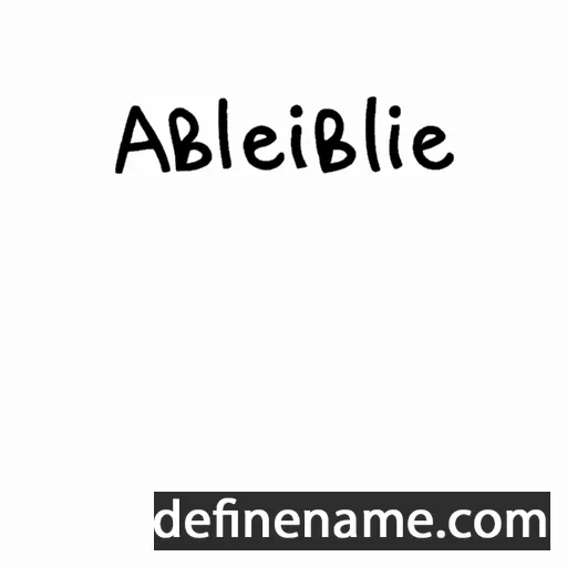 cartoon of the name Abéline