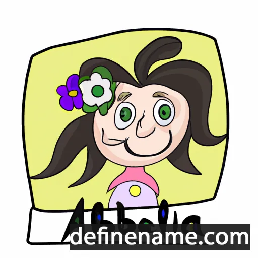 cartoon of the name Abelina