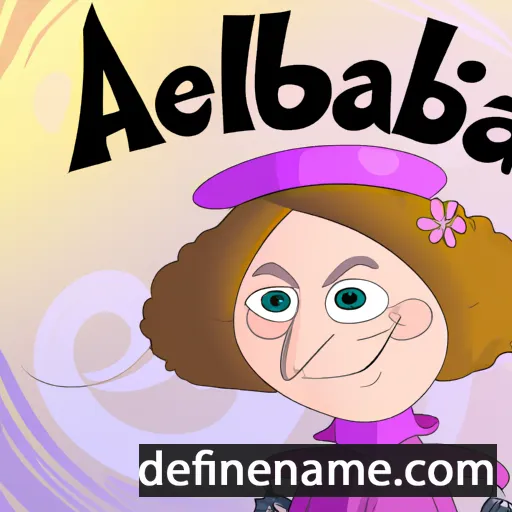 cartoon of the name Abelina