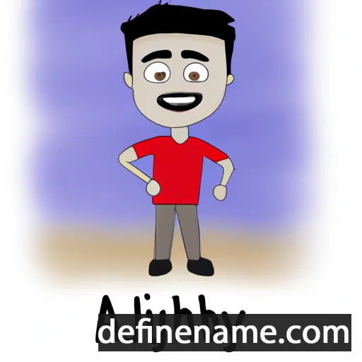 cartoon of the name Abhijay