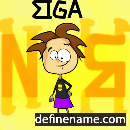 cartoon of the name Zsiga