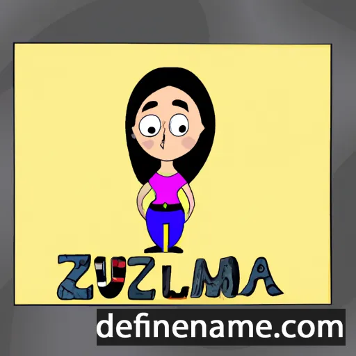 cartoon of the name Zulema