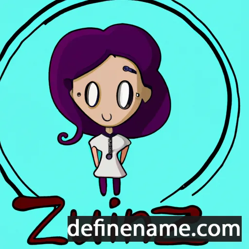 cartoon of the name Zuriñe