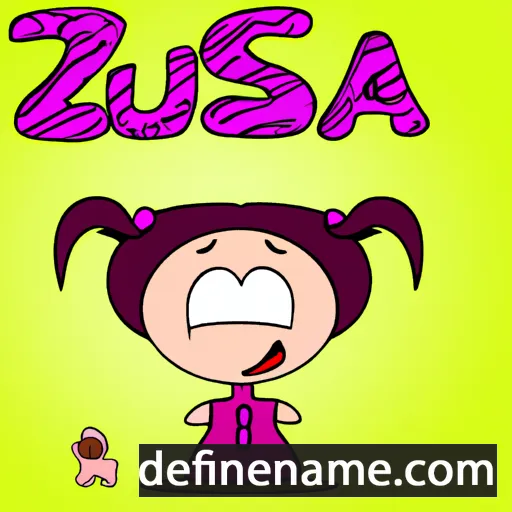 cartoon of the name Zusa