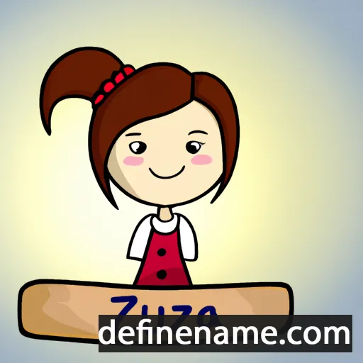 cartoon of the name Zuzia