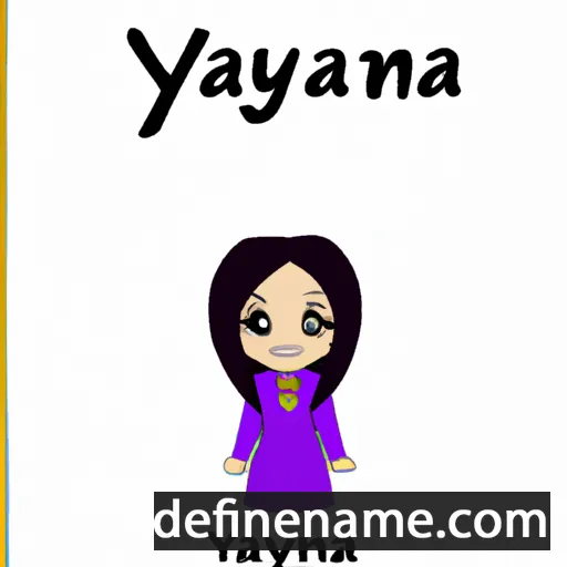 cartoon of the name Zyanya