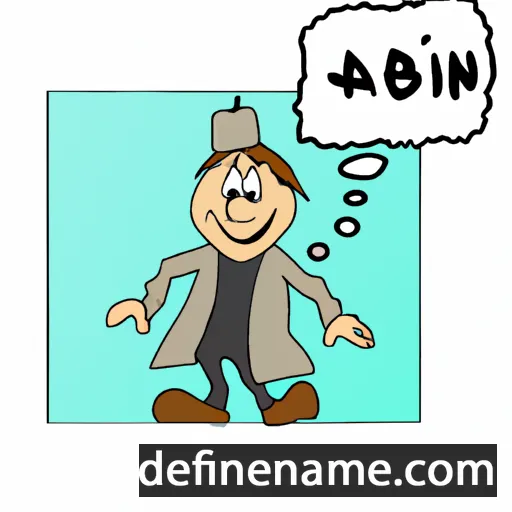 cartoon of the name Åbin