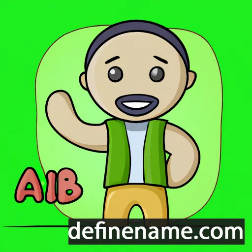 cartoon of the name Abi