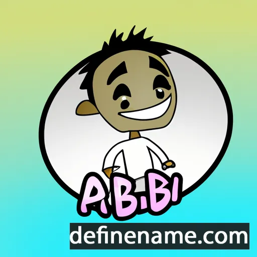 cartoon of the name Abi